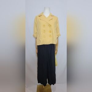 Nordstrom Sashimi Yellow Crop Jacket, Size Large